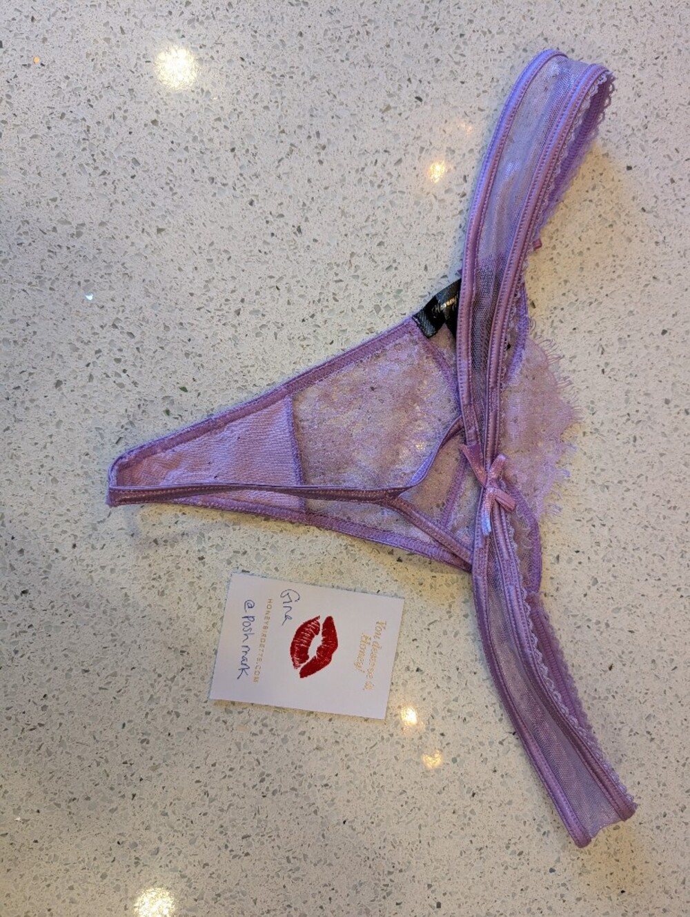Honey Birdette Roison Purple L suspenders - Picture 4 of 7